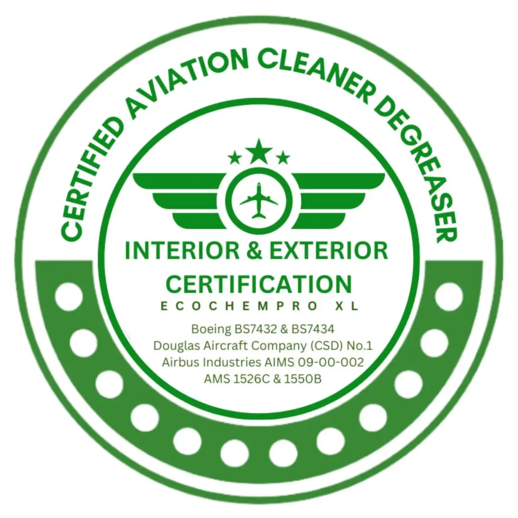 Aviation cleaner degreaser certification badge