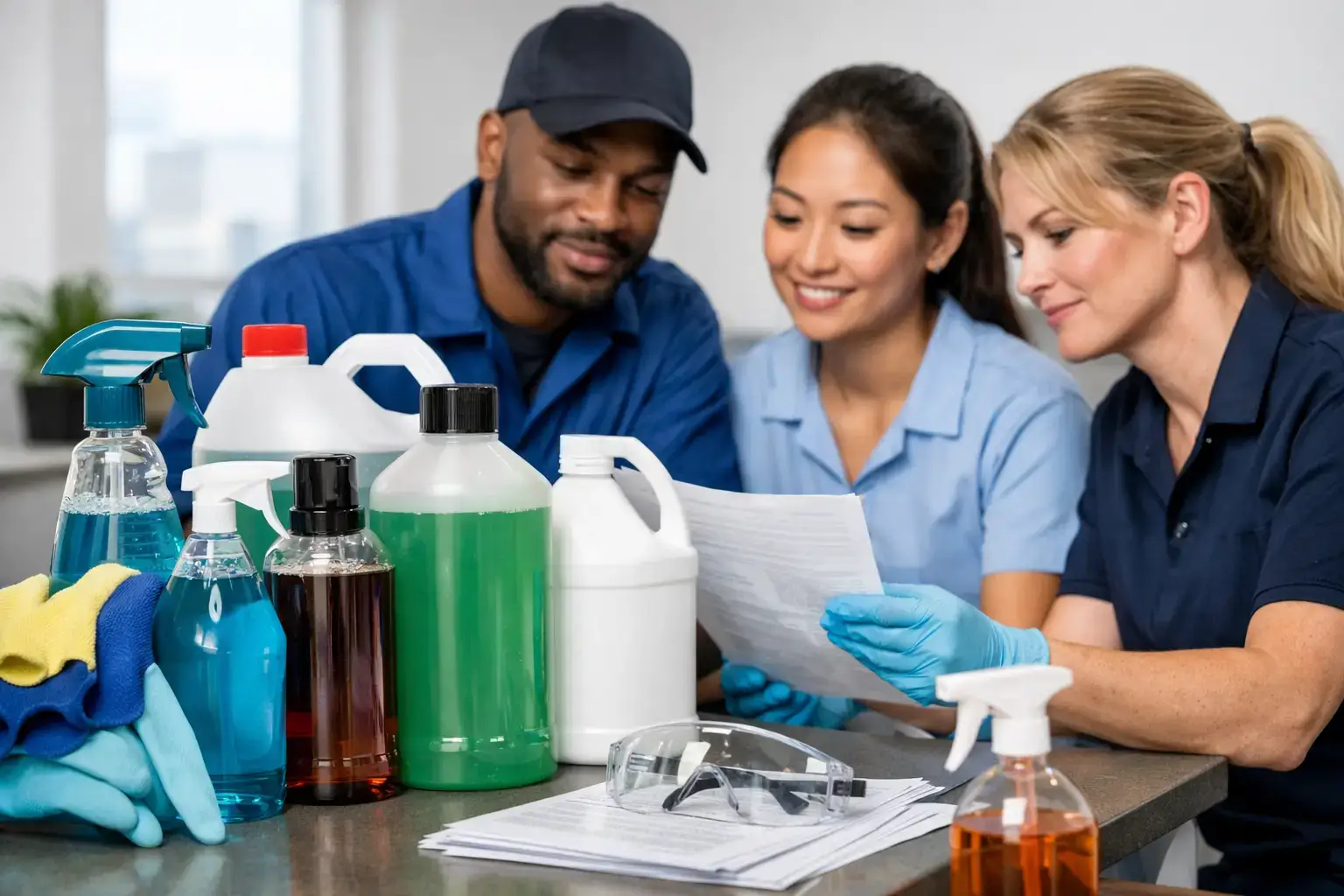 Commercial Cleaning Products With SDS Sheets