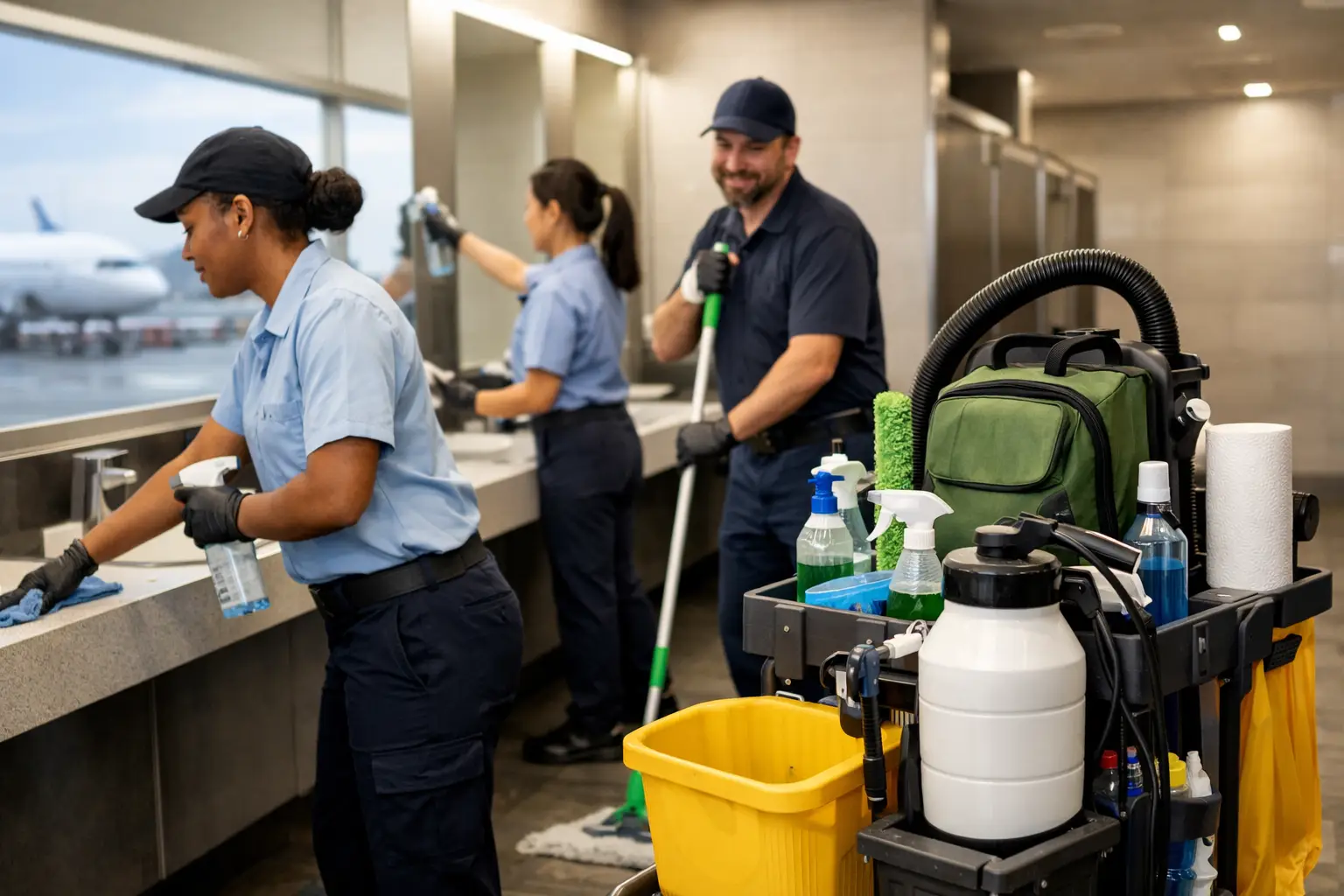 Airport Restroom Cleaning Program Example