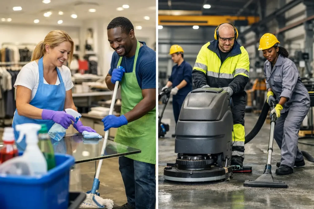Retail Cleaners vs Industrial Cleaners