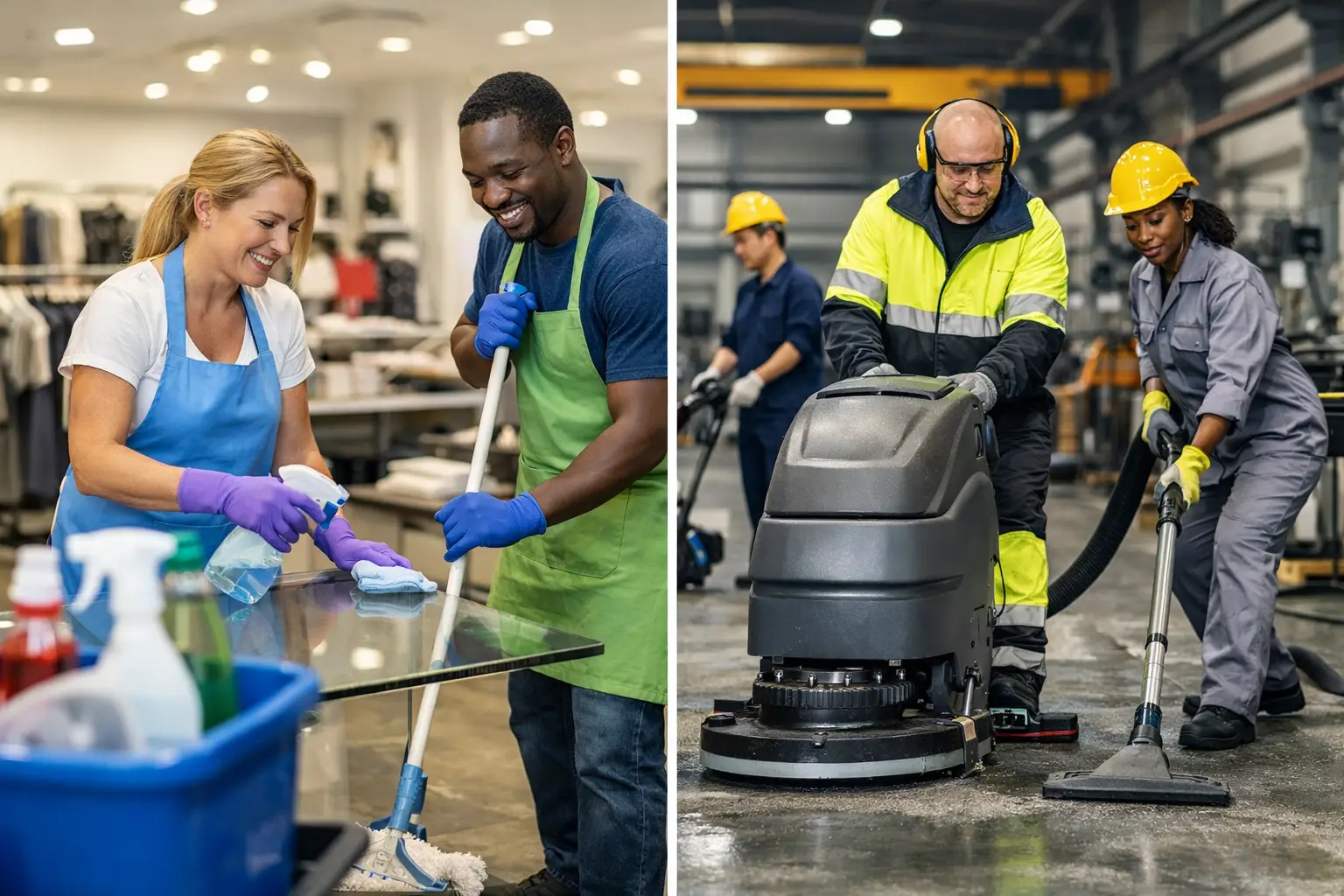 Retail Cleaners vs Industrial Cleaners