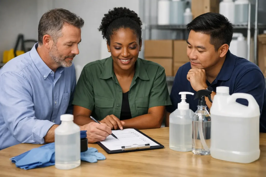 Bulk Disinfectant Ordering Checklist for Facilities