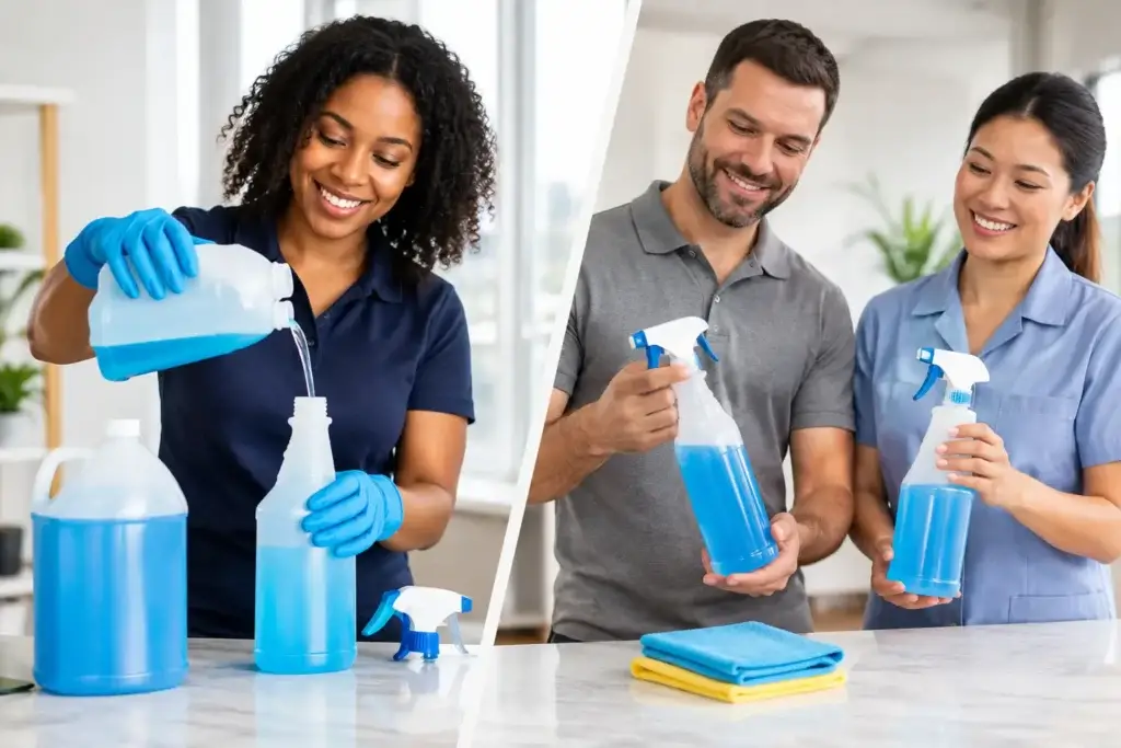 Concentrated Cleaners Versus Ready-to-Use Compared