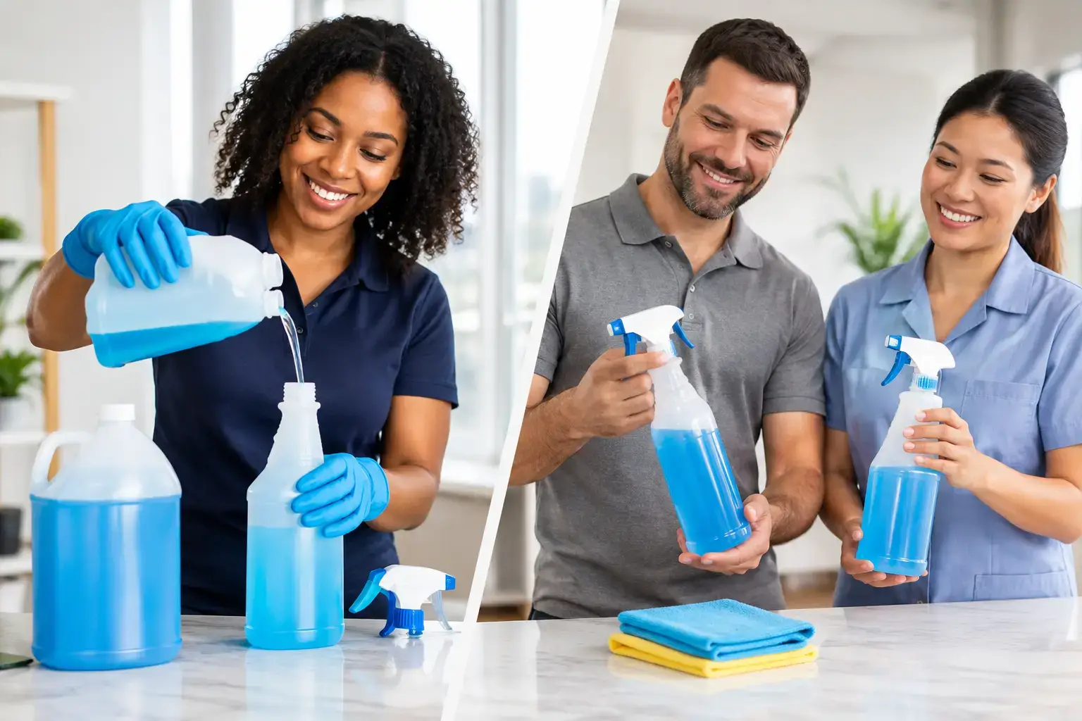 Concentrated Cleaners Versus Ready-to-Use Compared