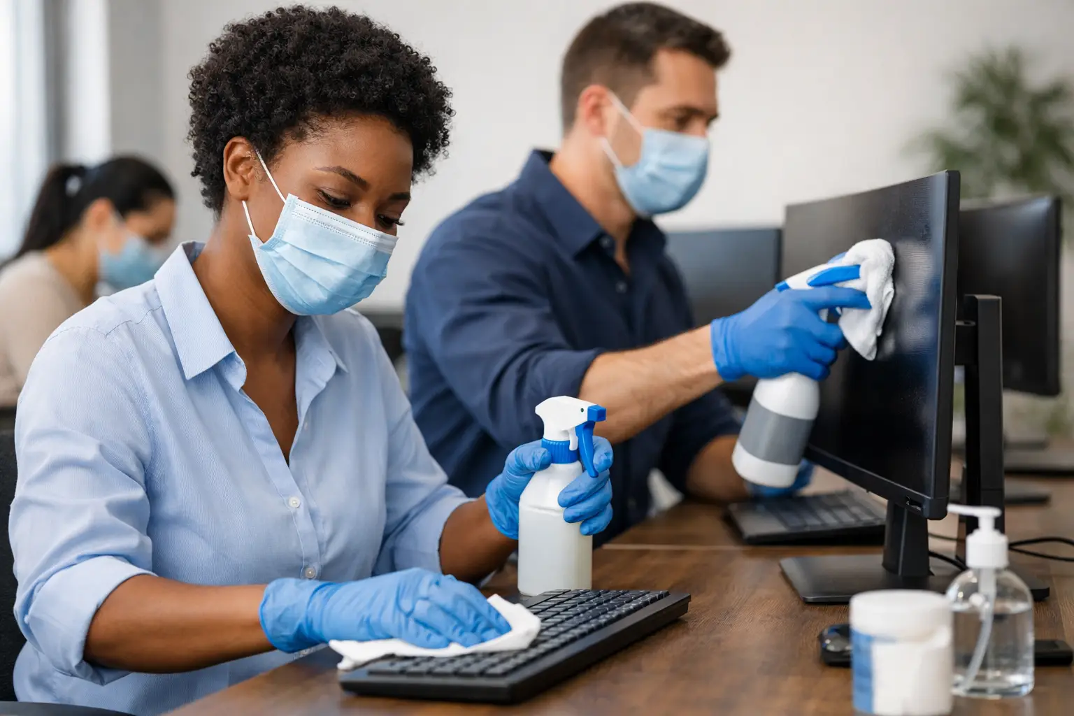 How to Disinfect Shared Workstations Safely