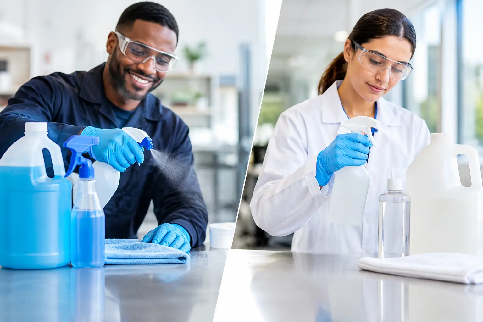 Quaternary Ammonium Versus Hydrogen Peroxide
